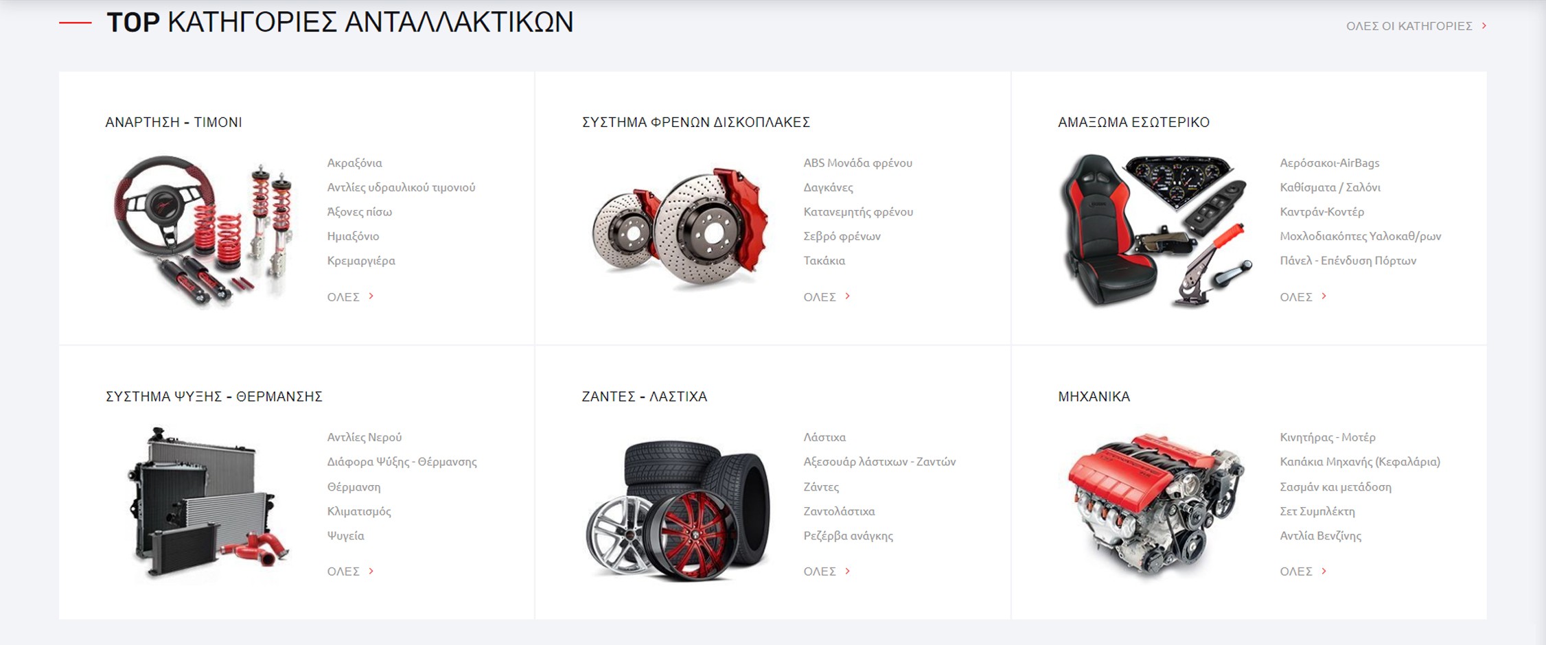 Κατάστημα ανταλλακτικών αυτοκινήτων "AutoPartsMarket"